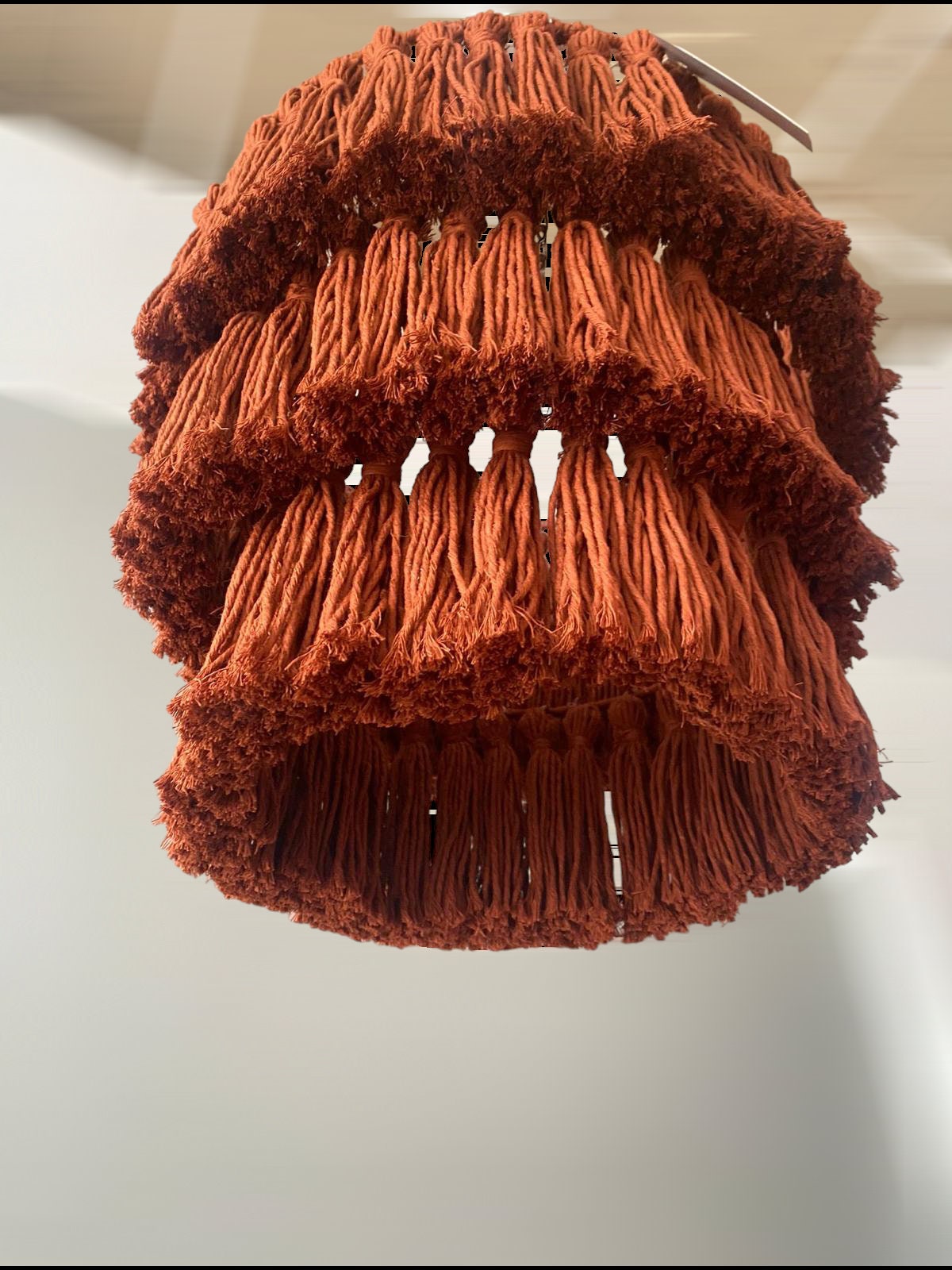 Purple Tiered Macrame Chandelier, Boho Chic Tassel Pendant Light, Boho Ligh, Nursery Pendant Light, Eco-Friendly Light, Nursery Chandelier,