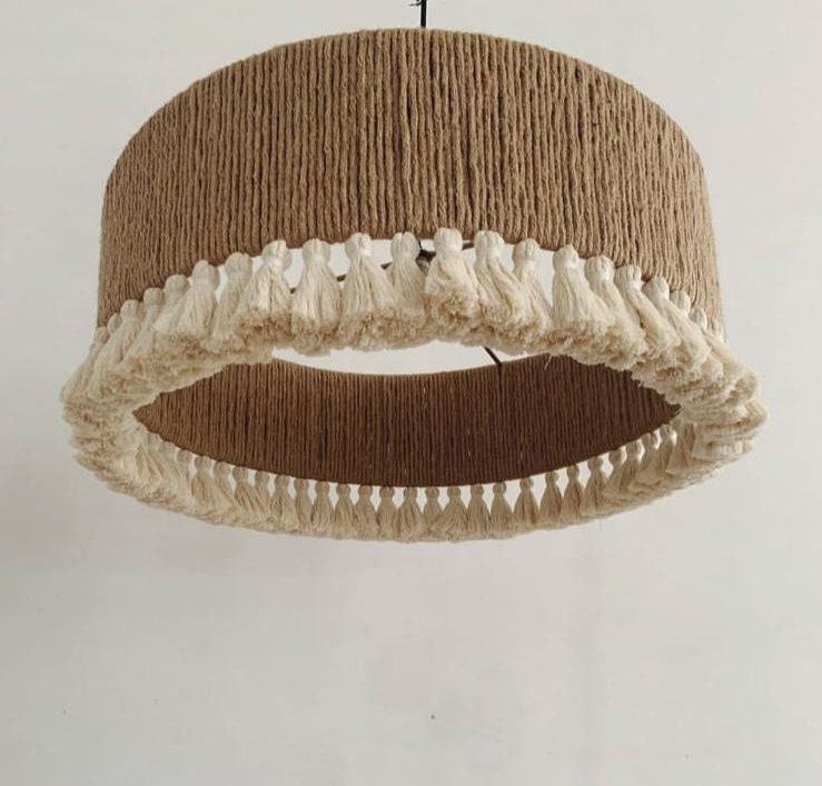 Boho Light, Rustic Ligth, Macrame Chandelier , Nursery Lampshade, Modern Boho Light, Macrame Pendant Light, Christmas gift, Farmhouse Light