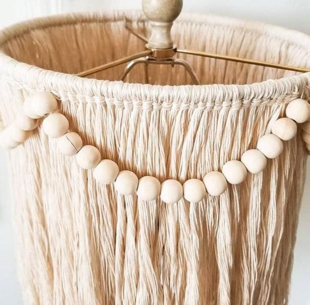 Tassel Lighting, Beaded Chandelier, Macrame Pendant Light, Tassel Fixture Light, Nursery Lampshade, Tassel Wall Light, Christmas Gift,