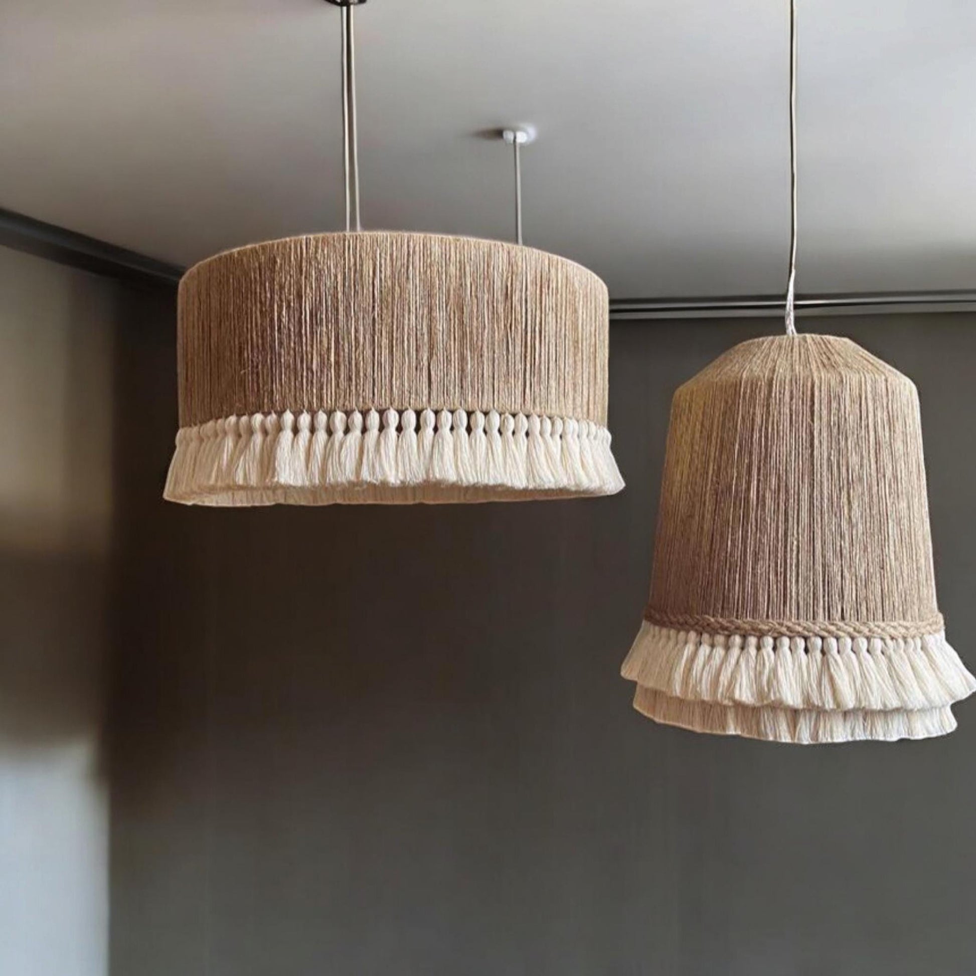 Boho Light, Rustic Ligth, Macrame Chandelier , Nursery Lampshade, Modern Boho Light, Macrame Pendant Light, Christmas gift, Farmhouse Light