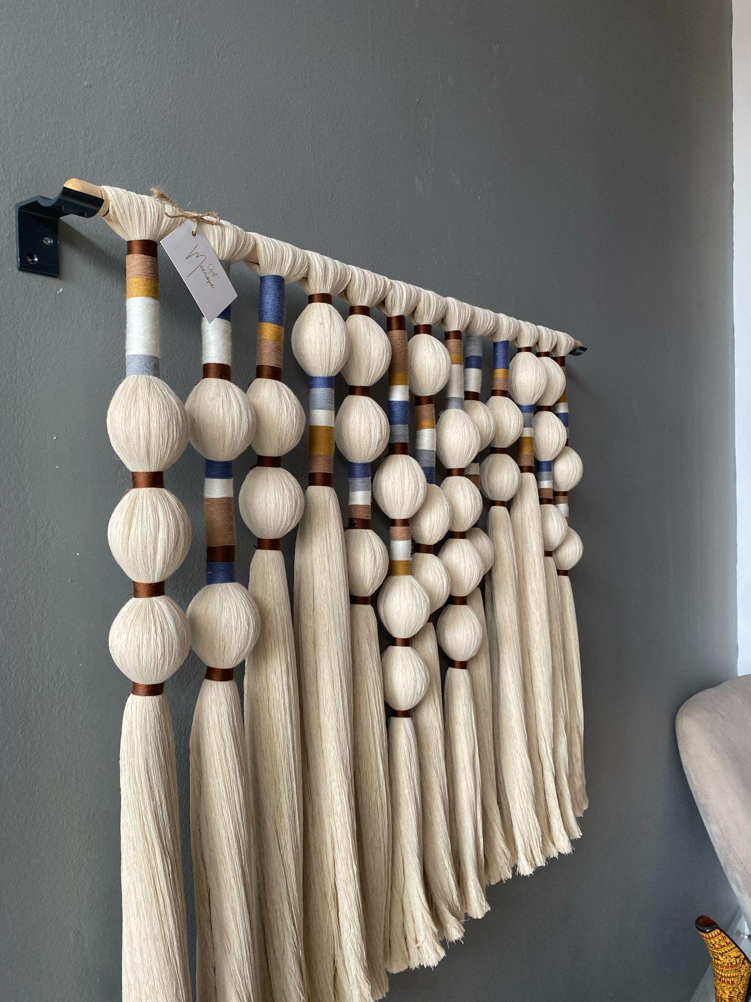 Large Boho Macrame Wall Hanging,Nursery Wall Decor, Neutral Bohemian Wall Decor, Woven Wall Hanging, Custom Wall Art, Tapestry Wall Hanging,