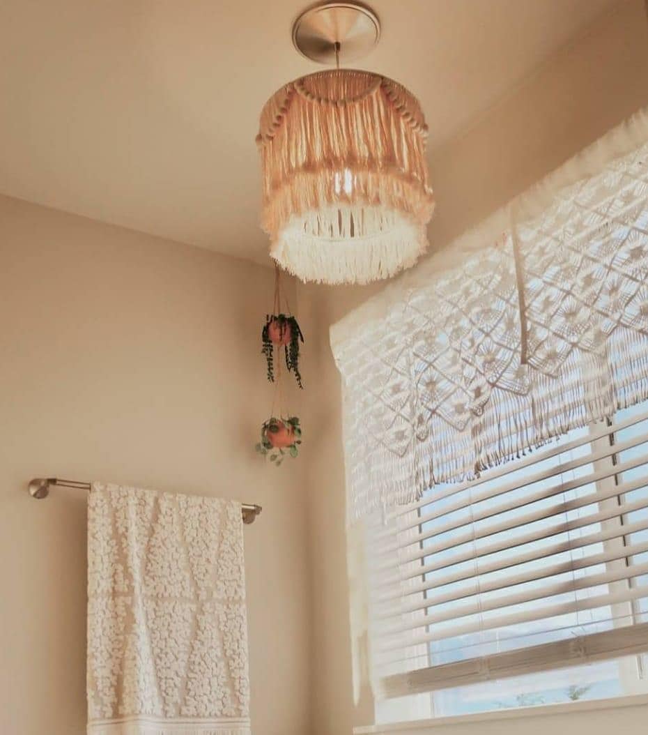 Tassel Lighting, Beaded Chandelier, Macrame Pendant Light, Tassel Fixture Light, Nursery Lampshade, Tassel Wall Light, Christmas Gift,