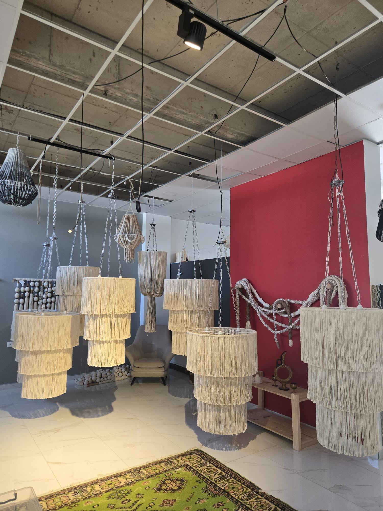 Large Macrame Chandelier