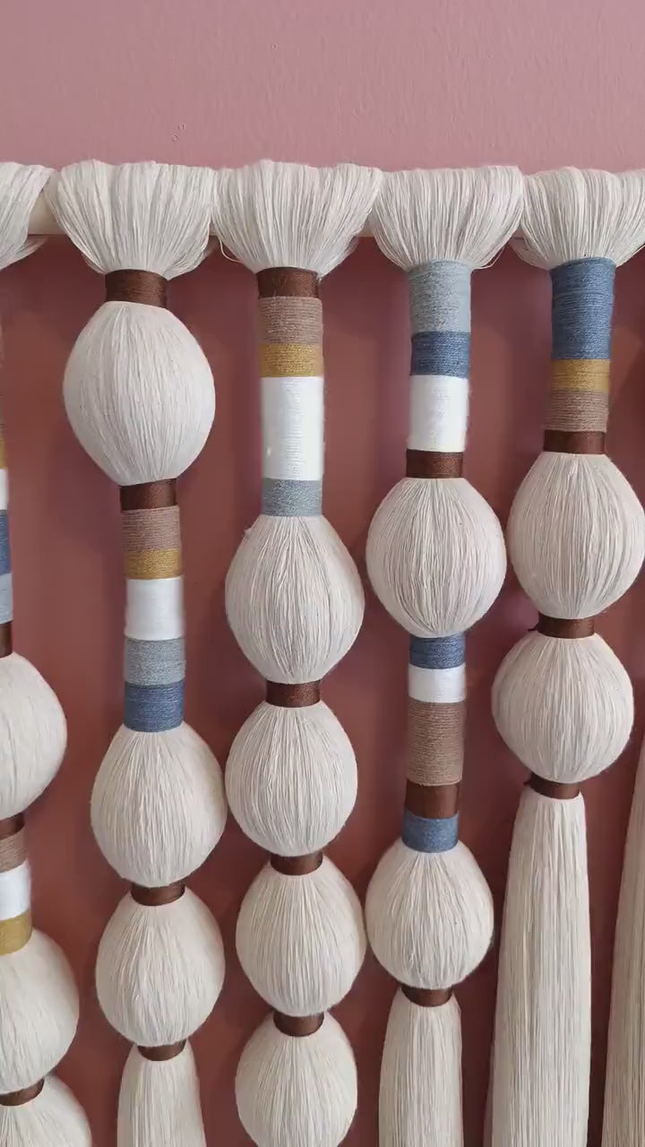 Large Boho Macrame Wall Hanging: Neutral Nursery Decor